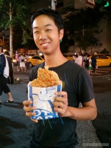 Night Market - giant chicken steak