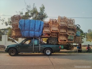 chairs on truck