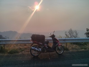 Pai to Pang Mapha - bike at summit