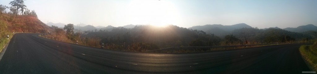 Pai to Pang Mapha - panorama road view
