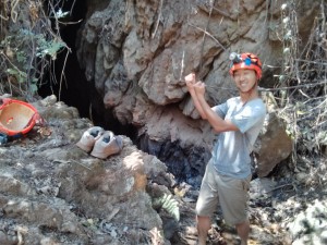 Pang Mapha - caving trip waterfall cave portrait