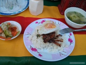 Phnom Penh - simple breakfast