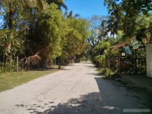 Port Barton - local road