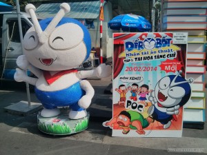 Saigon during Tet - flower street book festival mascot 1