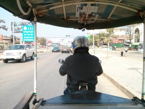 Siem Reap - riding Tuktuk