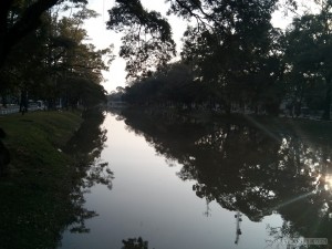 Siem Reap - river reflection