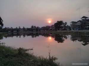 Siem Reap - riverside sunset 1