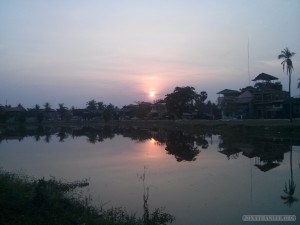 Siem Reap - riverside sunset 2