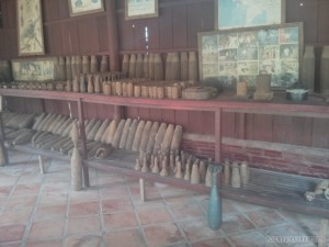 Siem Reap - war memorial rockets and land mines