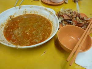 chili crab after