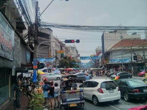 Songkran in Bangkok - Khao San approach 1