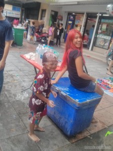 Songkran in Bangkok - Khao San white paint