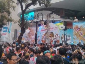 Songkran in Bangkok - Silom soap cannon 2