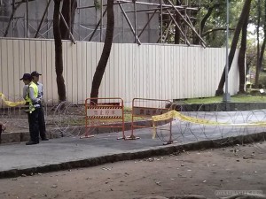 Taiwan National Day - barbed wire