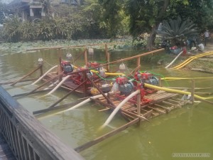 Thingyan in yangon - water from Kandawgyi