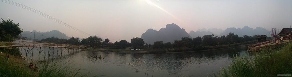 Vang Vieng - panorama river view