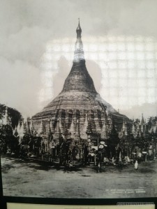 Yangon - Shwedagon pagoda photo gallery old photo