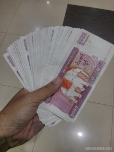 Yangon - fan of cash