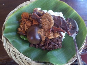 Yogyakarta - nasi gudeg 1